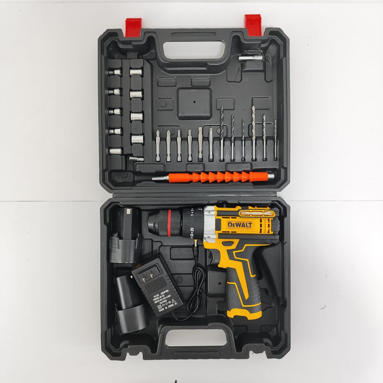 18v mandril de 3/8 con accesorios